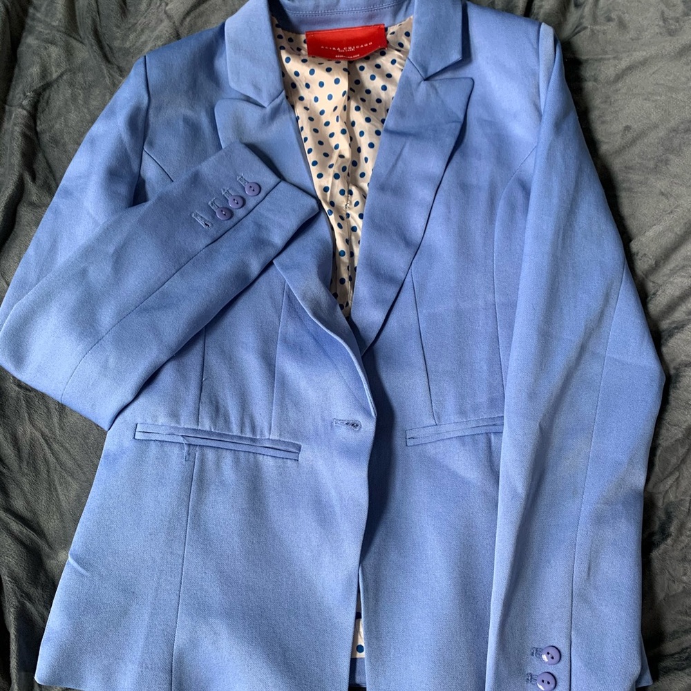 Beautiful Cornflower Blue Blazer w/ Button Detail